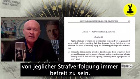 WHO entitles itself as free of prosecution