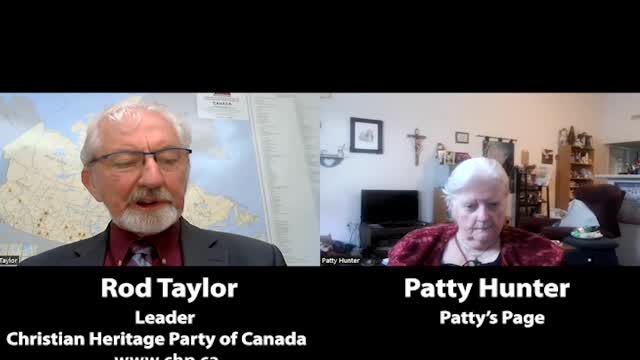 Patty's Page - Guest: Rod Taylor, Christian Heritage Party of Canada