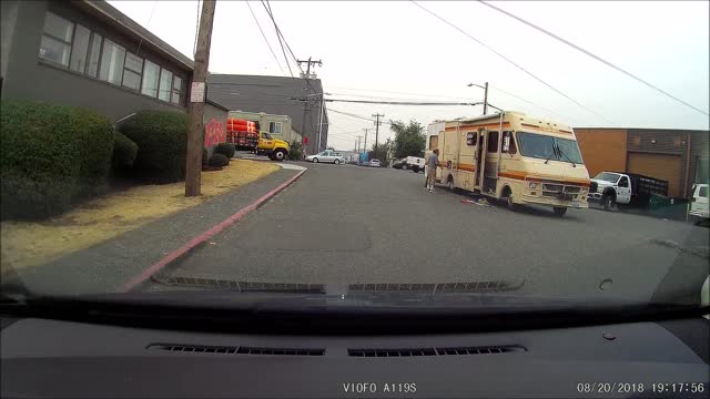 RV catches fire in Seattle