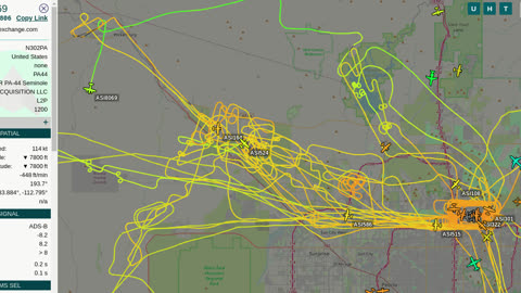 N5144X N819PA N822PA N823PA N746PA Lawn Mowing Chinese Mormons Bird Mafia Pilots flying over US60