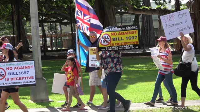 534 Honolulu Protest March Against BIll 1697 (Sexual Health) Full Version