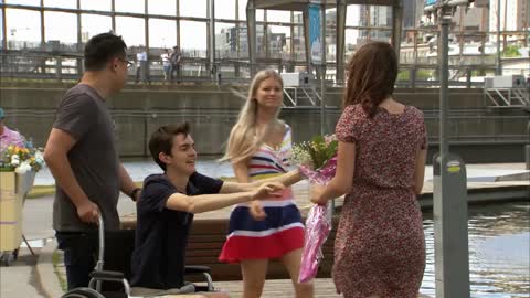 Boy gives flowers to a girl then changes his mind prank!