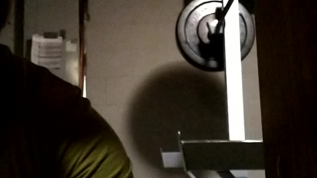 Squat with belt 345 lbs x 5 reps