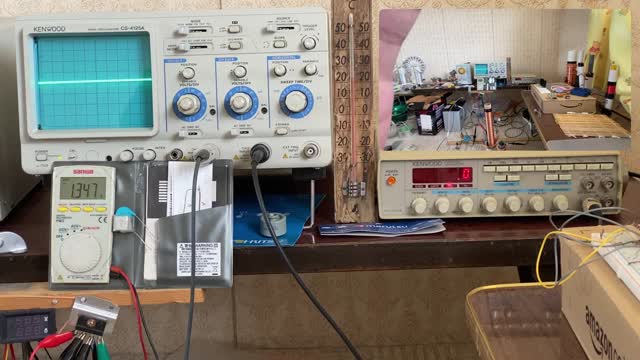 【非公開】2021.4.3 空芯二重コイルの共振テスト（続き）