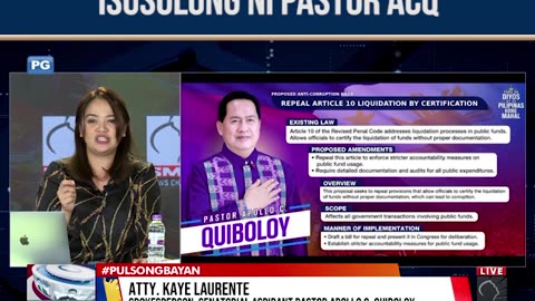 Hakbang para tuluyang wakasan ang korapsyon sa Pilipinas, isusulong ni Pastor Apollo C. Quiboloy