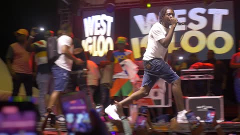 Dancehall Artiste, Brysco performance in Montego Bay