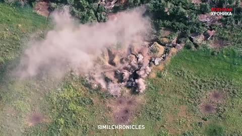 Strikes on the positions of the Armed Forces of Ukraine in the area of Maryinka