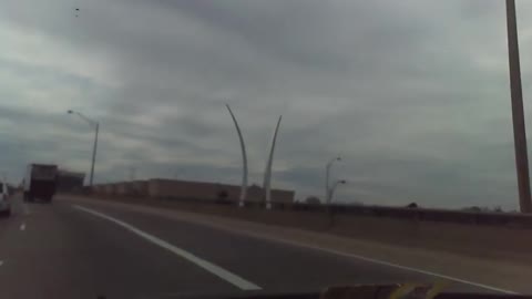 Air Force Memorial as seen from I-395 South, 3/15/2011