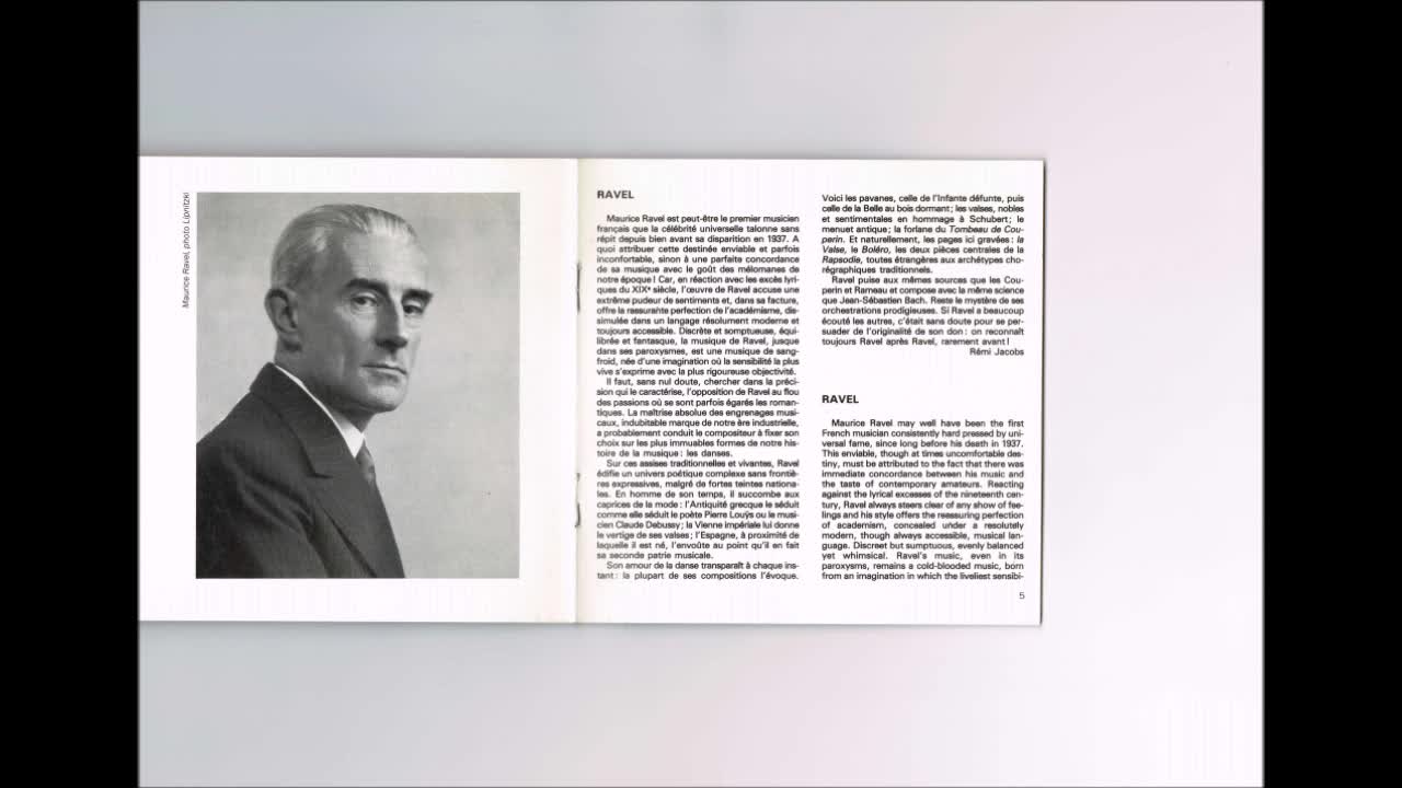 Ravel - Pavane pour une infante defunte Cluytens OSCC