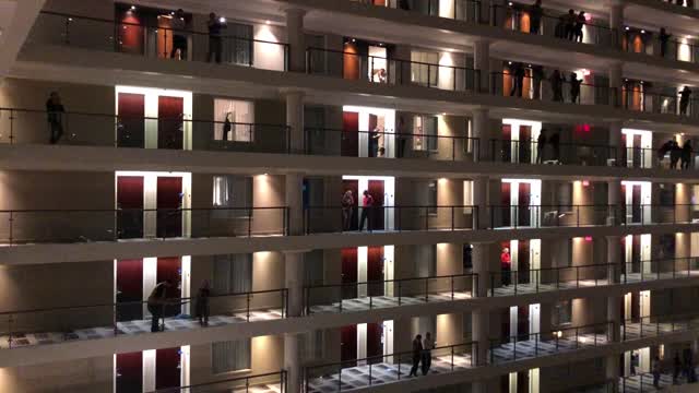 Hotel LOCKDOWN - Crowd chants USA!