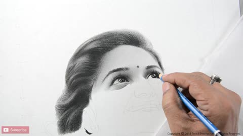 Beautiful girl sketch | pencil sketch |