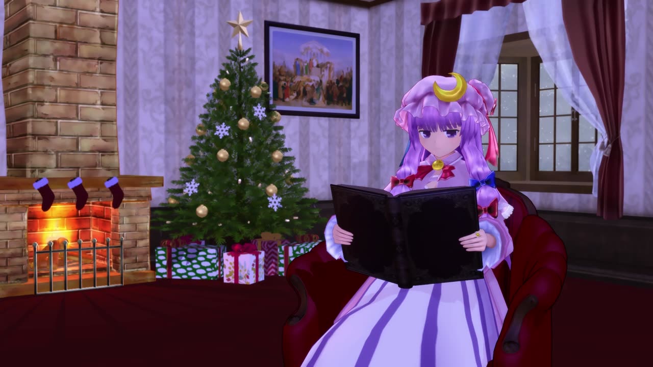 Patchouli's Yule Log [TouhouMMD]