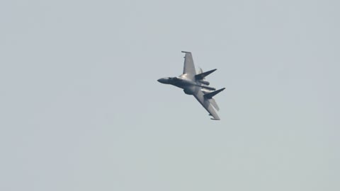 Military defense airplane flying in the sky