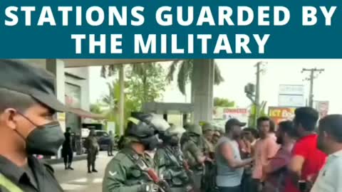 Sri Lanka banned the sale of gasoline to the people