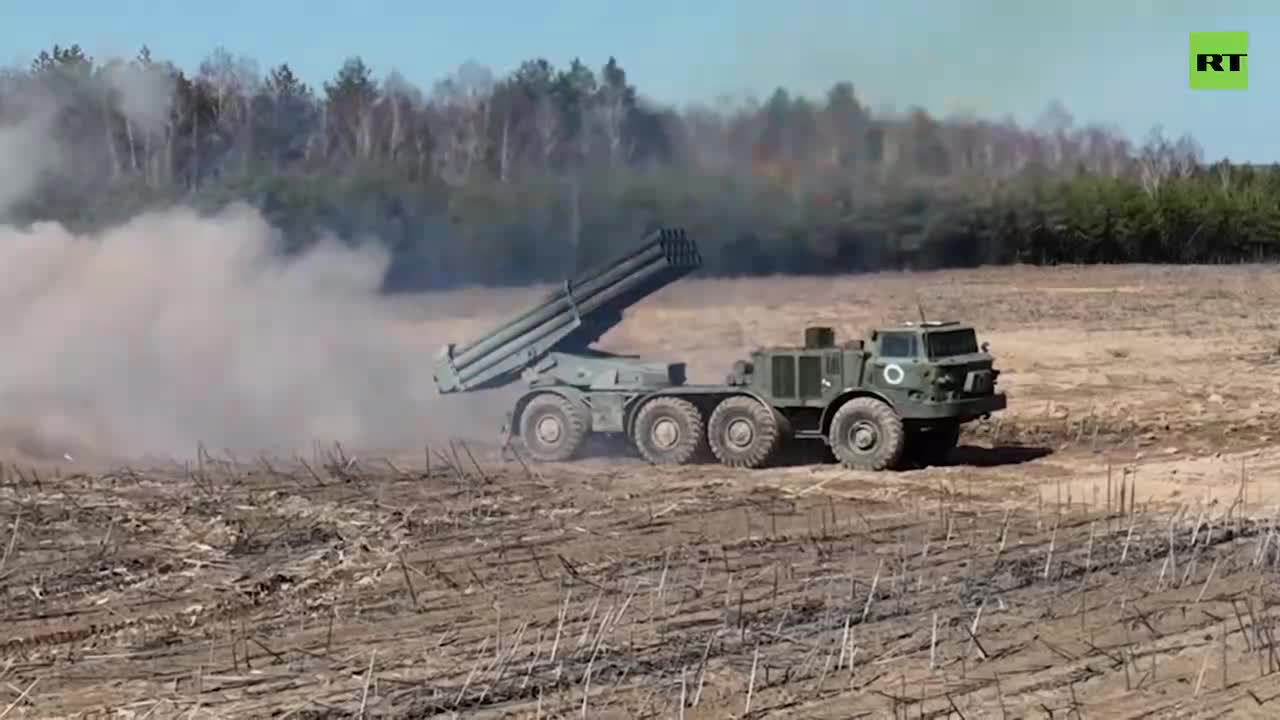 Ukraine War - Combat work of the MLRS "Hurricane"