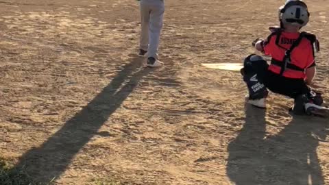 Simon pitching his first Hot Stove game (VFW team)