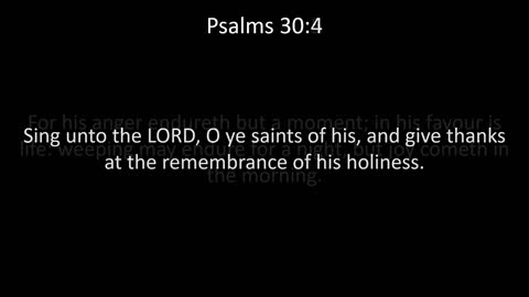 KJV Bible Psalms Chapter 30