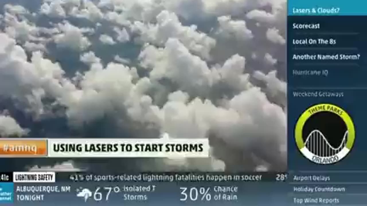 Το κανάλι καιρού κάλυψε επιστημόνες και στρατιωτικούς που εργάζονταν για την χειραγώγηση του καιρού.