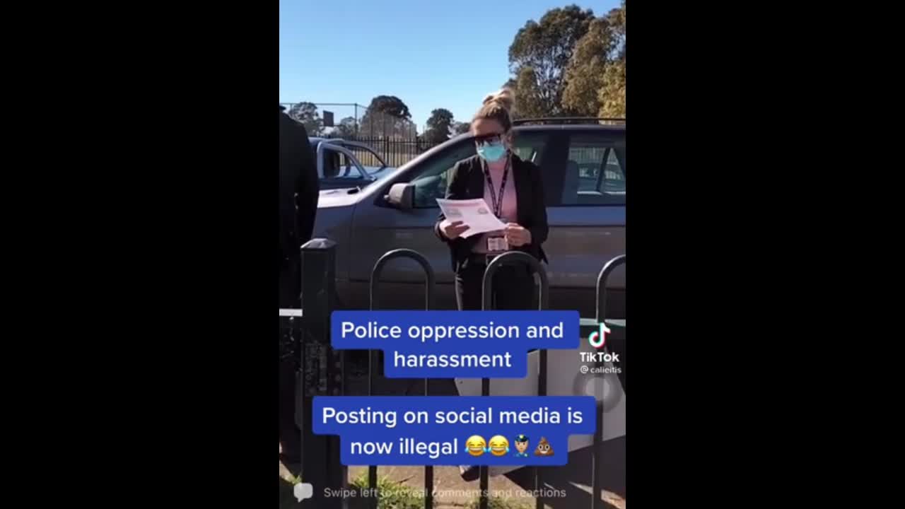 Australian Police Harass Woman Over Social Media Posts, Say She Can't Leave House To Protest