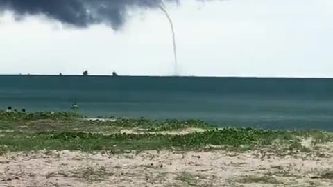 Waterspout Seen at Sea