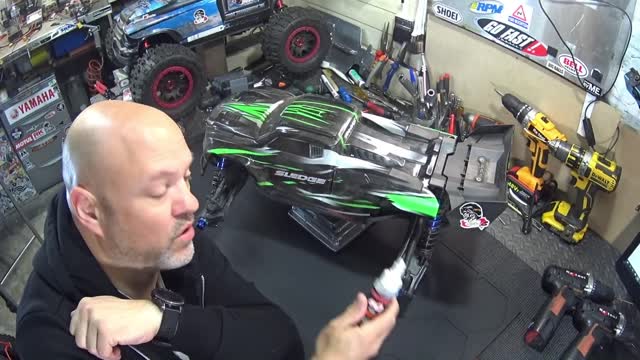 Traxxas Sledge needs an oil change