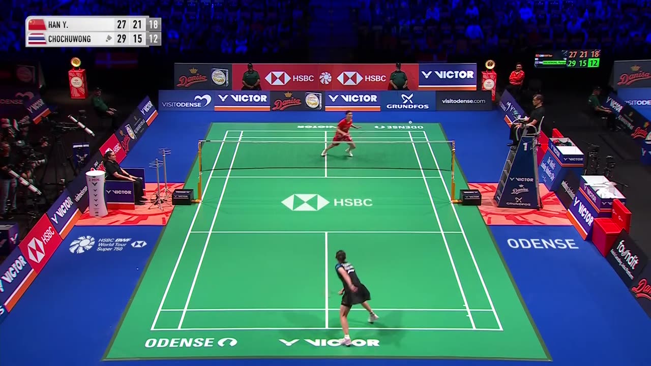 VICTOR Denmark Open 2024 ｜ Han Yue (CHN) [4] vs. Pornpawee Chochuwong (THA) ｜ R32