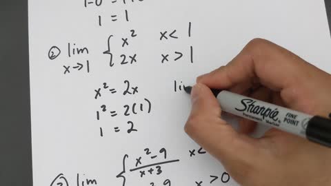 Finding Limits of Piecewise Functions