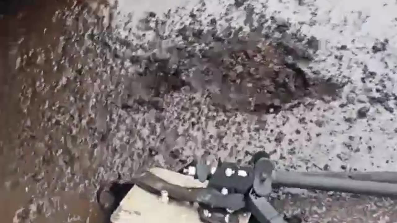 Result of an enemy kamikaze drone attack on a Russian Armed Forces vehicle (crew alive)