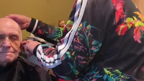 William gets a haircut