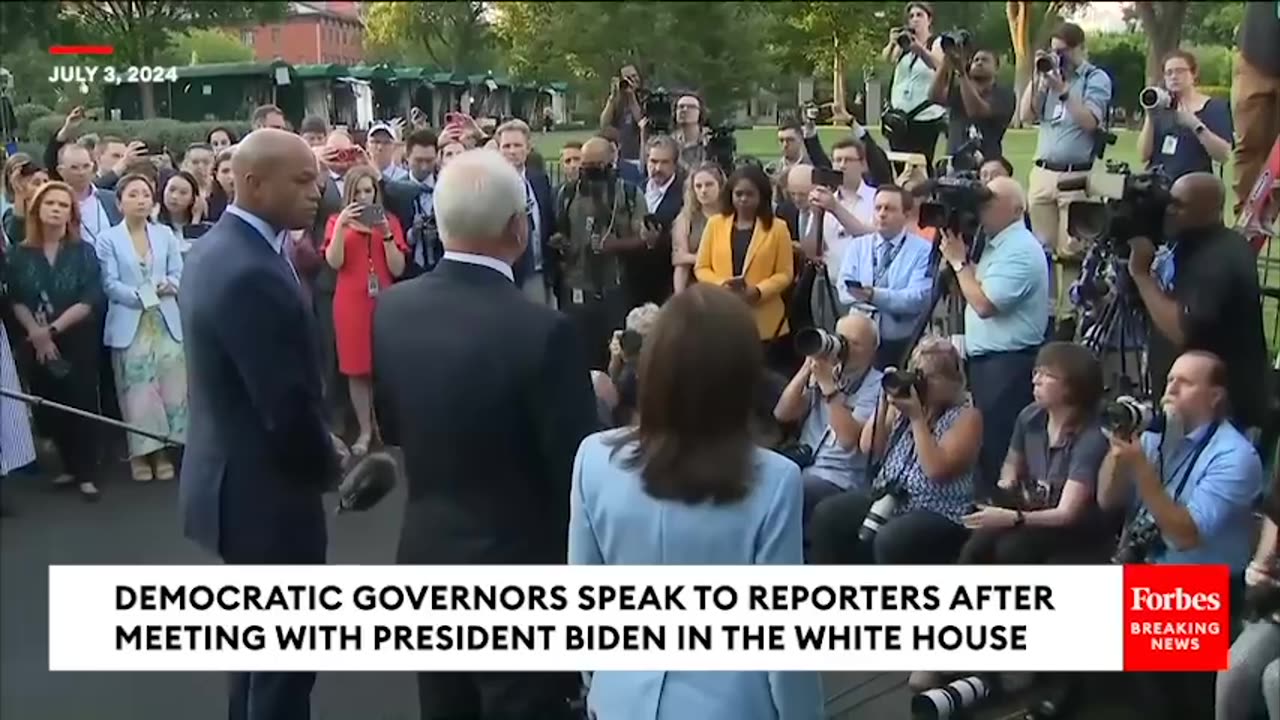 WATCH- Democratic Governors Face Reporters After Private Post-Debate Meeting With President Biden