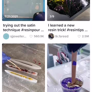 TikTok trend: Resin Art