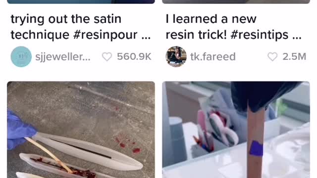 TikTok trend: Resin Art