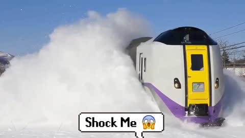 Funny Train Ice Cutting