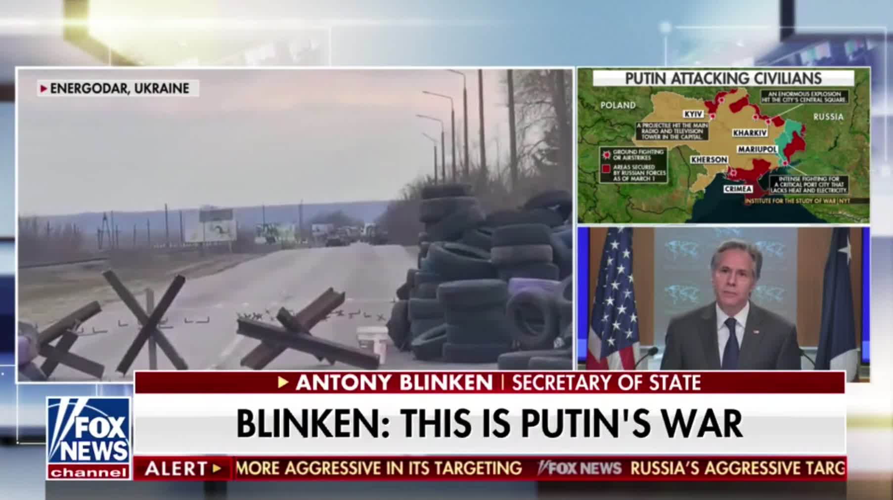 Sec. Blinken to the Russian people: "We know many of you want no part in this war."