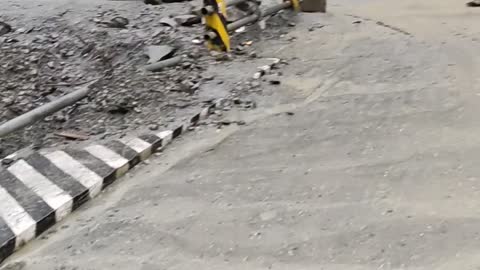 Landslide ..in Road ...