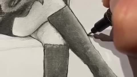 Şöyle biri omzuna dokunuyor ne yaparsın? 😄 ( abone ol :) #shorts #ferhataslanart