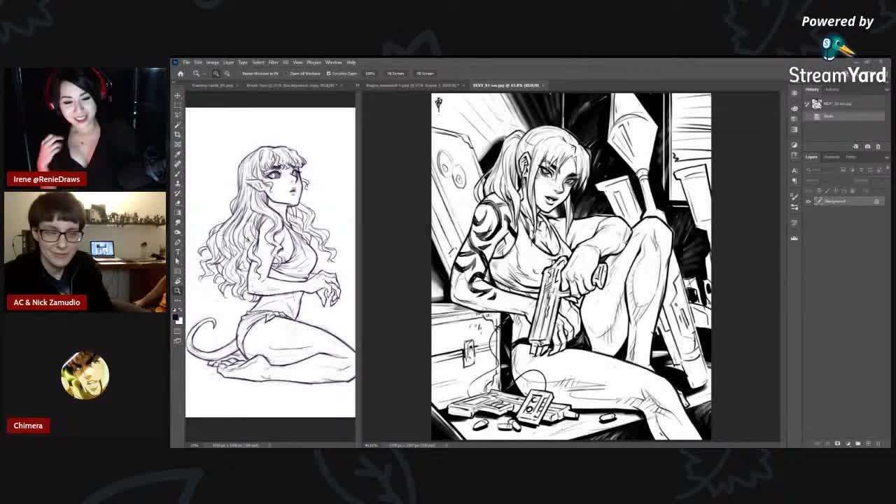 HELLION ARTSHOW #8: swimsuits and manga talk + Ink-Imp, AC Zamudio, BoobDanArt, Chimera