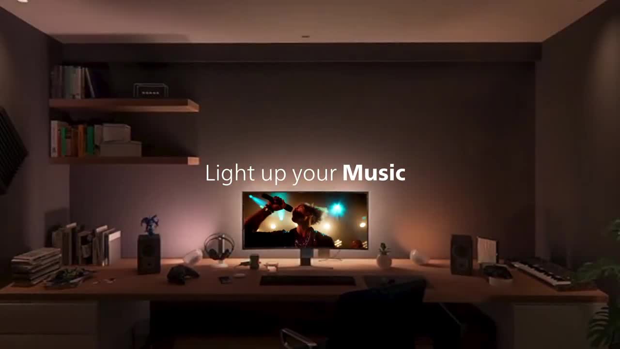 Philips Hue - Tingkatkan pencahayaan di area hiburan Anda!