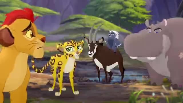 Lion Guard- The Sinkhole! - Bunga and the King HD Clip