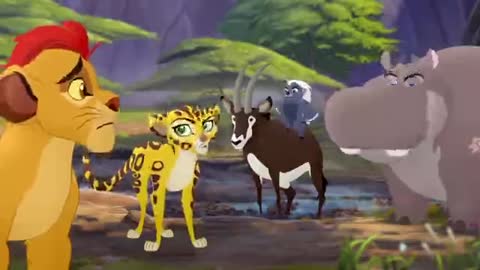 Lion Guard- The Sinkhole! - Bunga and the King HD Clip