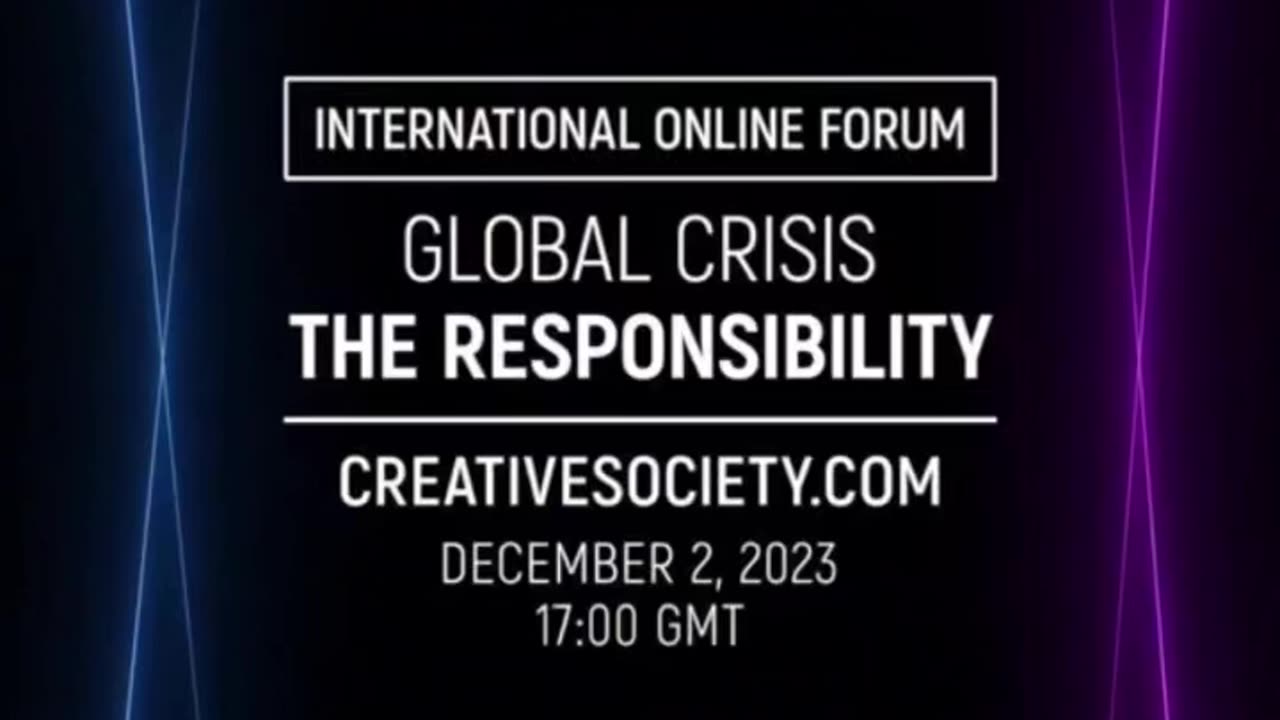Invitation To Online Forum Global Crisis. Responsibility