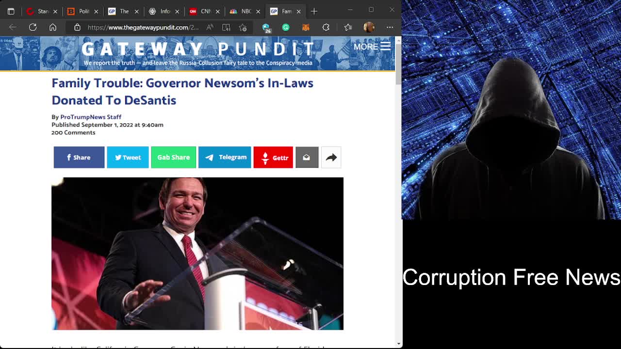 Trouble In Paradise: Governor Newsom’s In-Laws Donated To DeSantis!