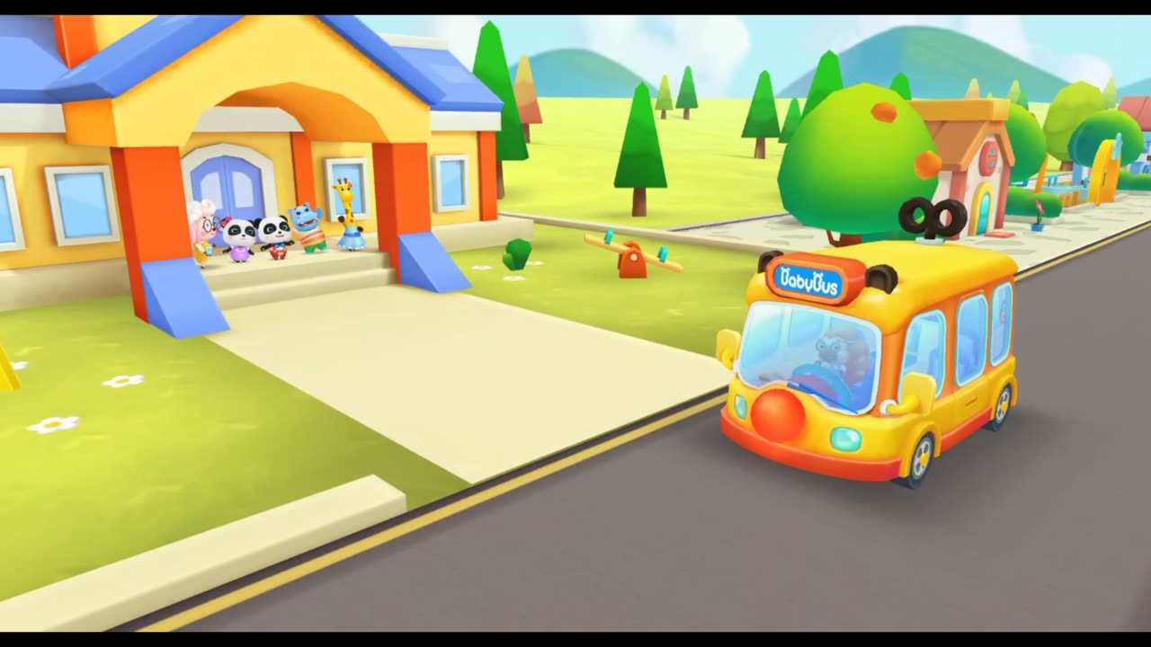 لعبة أتوبيس المدرسة من babybus GamePlay - walkthrough school bus بيبي باص #يلا_نلعب_يلا_نتعلم