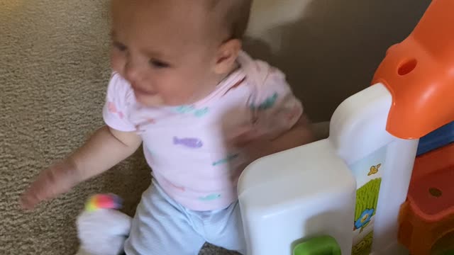 Dramatic Child Gets Teary Around Toy