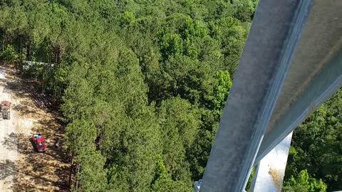 Towerhand hanging out at 250 ft 110% at all time!!