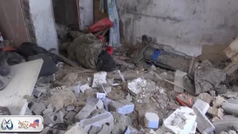 Destroyed fortified positions of Ukrainian units in the Nikolaev region