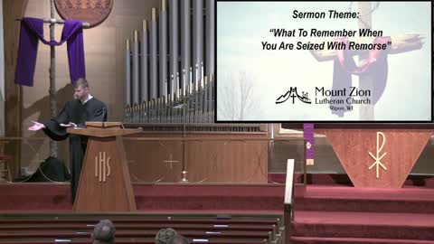 Mt. Zion Lutheran Church (WELS), Ripon, WI 3-9-22