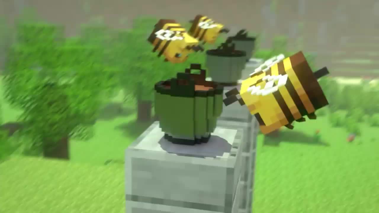 Bees versus wither skeleton