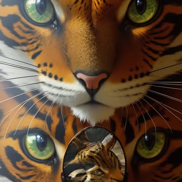 AI Generated Art, Images, Faces and Videos AI Transformations - Animals, Tiger to Anime