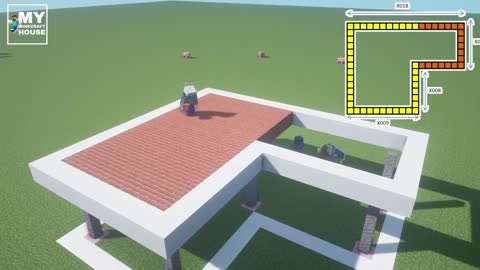 Minecraft: How to build a super beautiful red modern house